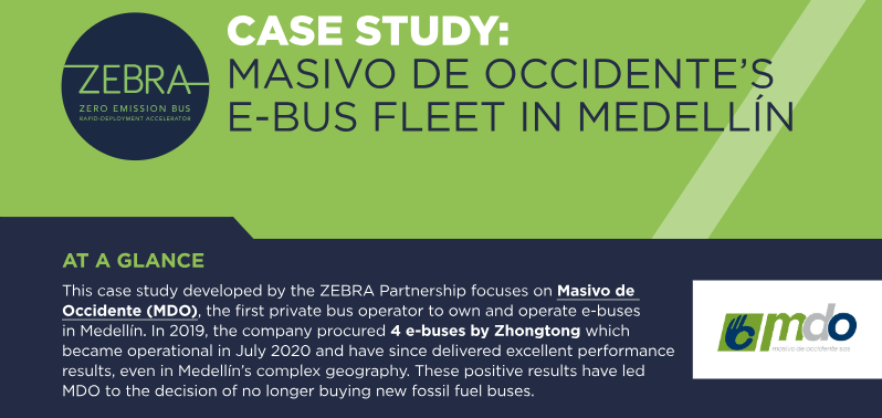 Case Study: Masivo de Occidente’s e-bus fleet in Medellín