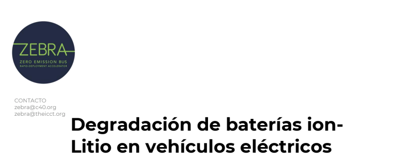 Degradación de baterías ion-Litio en vehículos eléctricos