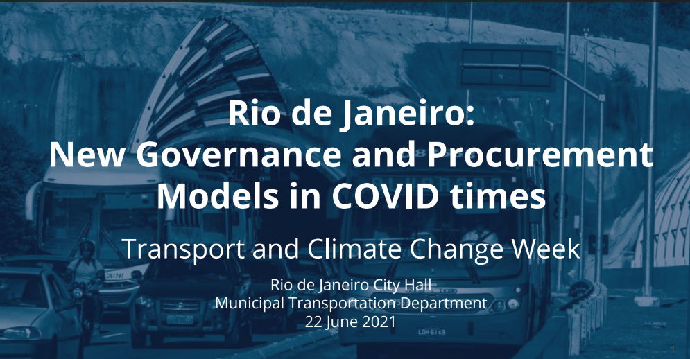 Rio de Janeiro: New Governance and Procurement Models in COVID times