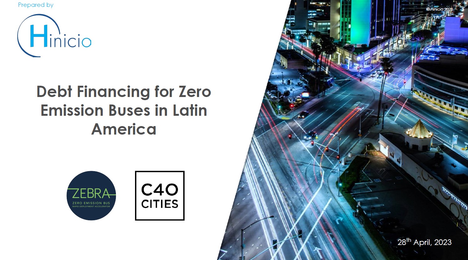 Debt financing for zero emission buses in Latin America