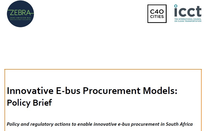 Innovative E-bus Procurement Models: Policy Brief