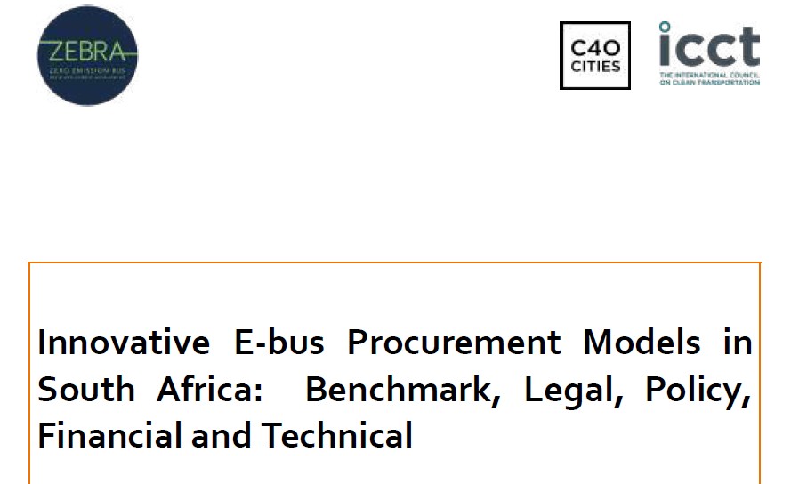 Modelos Innovadores de Adquisición de Autobuses Eléctricos en Sudáfrica: Evaluación Comparativa, Legal, Política, Financiera y Técnica